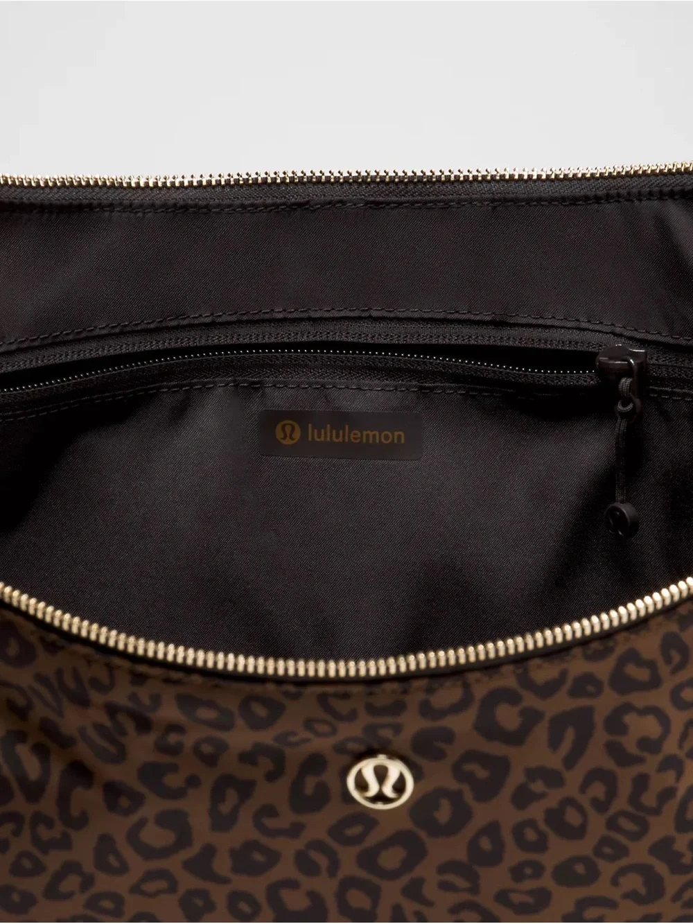 LULULEMON Large Slouchy Sling Bag in Leopard Metal Hardware 13L Shoulder Bag NEW